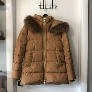 NB Series by Nicole Benisti Brown Puffer Hooded Coat Medium